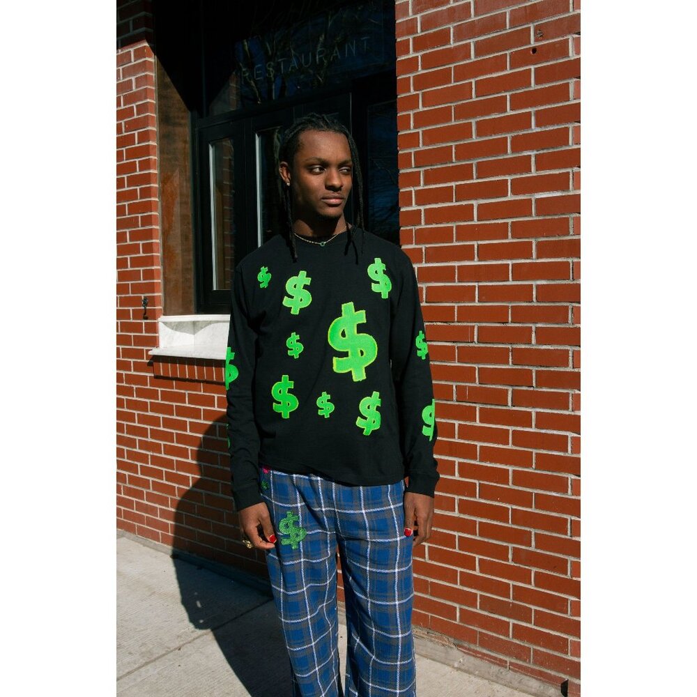 NEW KIDS WORLDWIDE DOLLAR BILL LS TEE SZ XL